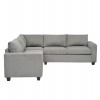 ΓΩΝΙΑΚΟΣ ΚΑΝΑΠΕΣ CALDER HM3286.01 ΓΚΡΙ ΥΦΑΣΜΑ 254x254x90(κάθισμα)x91Υεκ.