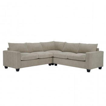 ΓΩΝΙΑΚΟΣ ΚΑΝΑΠΕΣ CALDER HM3286.03 ΜΠΕΖ ΥΦΑΣΜΑ 254x254x90(κάθισμα)x91Υεκ.