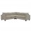 ΓΩΝΙΑΚΟΣ ΚΑΝΑΠΕΣ CALDER HM3286.03 ΜΠΕΖ ΥΦΑΣΜΑ 254x254x90(κάθισμα)x91Υεκ.