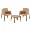 ΣΕΤ 3ΤΜΧ ΠΟΛΥΠΡΟΠΥΛΕΝΙΟΥ SLEEK HM21267.03 ΤΡΑΠΕΖΑΚΙ & 2 ΠΟΛΥΘΡΟΝΕΣ-ΚΑΠΟΥΤΣΙΝΟ