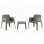 ΣΕΤ 3ΤΜΧ ΠΟΛΥΠΡΟΠΥΛΕΝΙΟΥ SLEEK HM21267.05 ΤΡΑΠΕΖΑΚΙ & 2 ΠΟΛΥΘΡΟΝΕΣ-DARK OLIVE GREEN