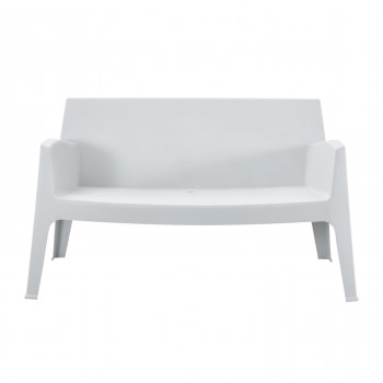 ΚΑΝΑΠΕΣ 2-ΘΕΣΙΟΣ ΠΟΛΥΠΡΟΠΥΛΕΝΙΟΥ SLEEK HM6366.01 ΧΡΩΜΑ ΛΕΥΚΟ 118x48,5x73Υεκ.