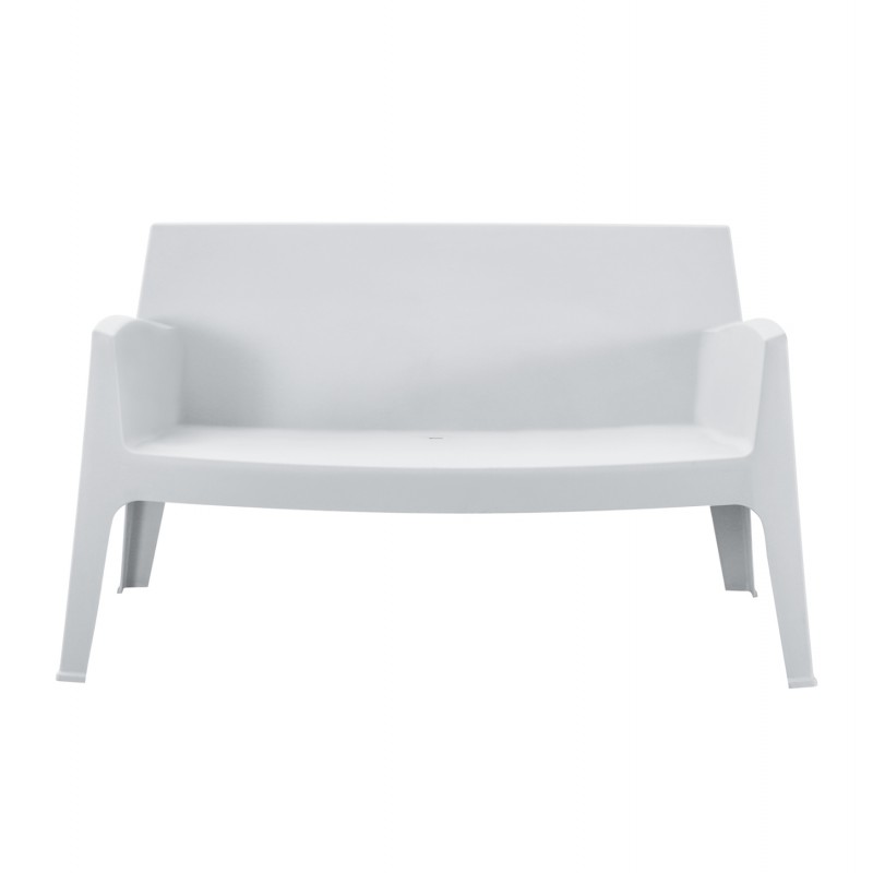 ΚΑΝΑΠΕΣ 2-ΘΕΣΙΟΣ ΠΟΛΥΠΡΟΠΥΛΕΝΙΟΥ SLEEK HM6366.01 ΧΡΩΜΑ ΛΕΥΚΟ 118x48,5x73Υεκ.