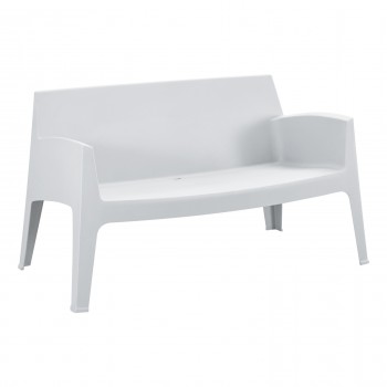 ΚΑΝΑΠΕΣ 2-ΘΕΣΙΟΣ ΠΟΛΥΠΡΟΠΥΛΕΝΙΟΥ SLEEK HM6366.01 ΧΡΩΜΑ ΛΕΥΚΟ 118x48,5x73Υεκ.