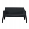 ΚΑΝΑΠΕΣ 2-ΘΕΣΙΟΣ ΠΟΛΥΠΡΟΠΥΛΕΝΙΟΥ SLEEK HM6366.02 ΧΡΩΜΑ ΜΑΥΡΟ 118x48,5x73Υεκ.