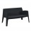 ΚΑΝΑΠΕΣ 2-ΘΕΣΙΟΣ ΠΟΛΥΠΡΟΠΥΛΕΝΙΟΥ SLEEK HM6366.02 ΧΡΩΜΑ ΜΑΥΡΟ 118x48,5x73Υεκ.