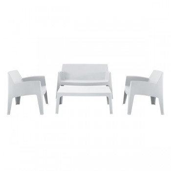 ΣΕΤ ΣΑΛΟΝΙ ΕΞ.ΧΩΡΟΥ 4ΤΜΧ SLEEK HM21268.01 ΛΕΥΚΟ ΠΟΛΥΠΡΟΠΥΛΕΝΙΟ