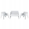 ΣΕΤ ΣΑΛΟΝΙ ΕΞ.ΧΩΡΟΥ 4ΤΜΧ SLEEK HM21268.01 ΛΕΥΚΟ ΠΟΛΥΠΡΟΠΥΛΕΝΙΟ