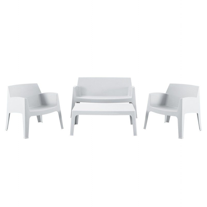 ΣΕΤ ΣΑΛΟΝΙ ΕΞ.ΧΩΡΟΥ 4ΤΜΧ SLEEK HM21268.01 ΛΕΥΚΟ ΠΟΛΥΠΡΟΠΥΛΕΝΙΟ