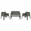 ΣΕΤ ΣΑΛΟΝΙ ΕΞ.ΧΩΡΟΥ 4ΤΜΧ SLEEK HM21268.05 DARK OLIVE GREEN ΠΟΛΥΠΡΟΠΥΛΕΝΙΟ