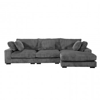 ΚΑΝΑΠΕΣ ΔΕΞΙΑ ΓΩΝΙΑ CRANFIELD HM3287.01R ΓΚΡΙ ΡΙΓΕ ΥΦΑΣΜΑ 313x169(γωνία)x80Υεκ.