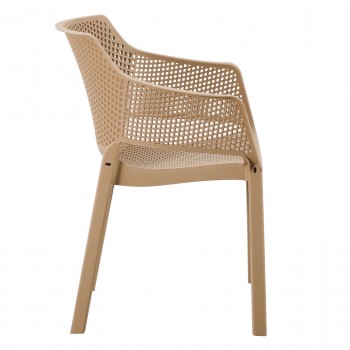 ΠΟΛΥΘΡΟΝΑ ΠΟΛΥΠΡΟΠΥΛΕΝΙΟΥ PEGGY HM6368.03 CAPPUCCINO 60x55x79Υεκ