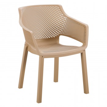 ΠΟΛΥΘΡΟΝΑ ΠΟΛΥΠΡΟΠΥΛΕΝΙΟΥ PEGGY HM6368.03 CAPPUCCINO 60x55x79Υεκ