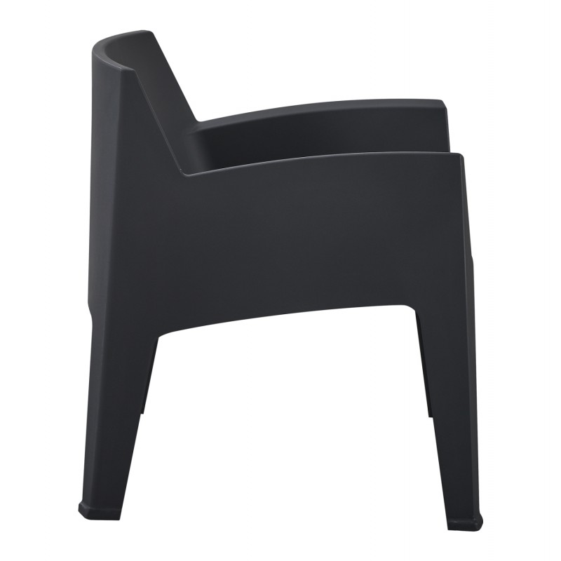 ΠΟΛΥΘΡΟΝΑ ΠΟΛΥΠΡΟΠΥΛΕΝΙΟΥ LOUNGE SLEEK HM6365.02 ΜΑΥΡΟ 62,5x48,5x73Υεκ.
