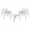 ΣΕΤ LOUNGE 3ΤΜΧ SLEEK HM21274.01 ΛΕΥΚΟ ΠΟΛΥΠΡΟΠΥΛΕΝΙΟ
