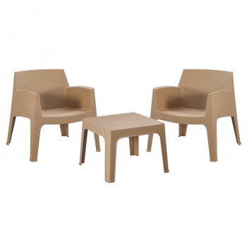 ΣΕΤ LOUNGE 3ΤΜΧ SLEEK HM21274.03 ΚΑΠΟΥΤΣΙΝΟ ΠΟΛΥΠΡΟΠΥΛΕΝΙΟ