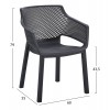 ΠΟΛΥΘΡΟΝΑ ΠΟΛΥΠΡΟΠΥΛΕΝΙΟΥ PEGGY HM6368.02 ΜΑΥΡΟ 60x55x79Υεκ