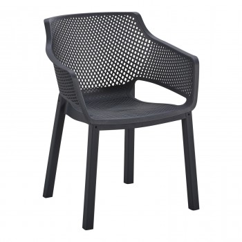 ΠΟΛΥΘΡΟΝΑ ΠΟΛΥΠΡΟΠΥΛΕΝΙΟΥ PEGGY HM6368.02 ΜΑΥΡΟ 60x55x79Υεκ
