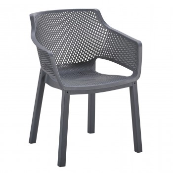 ΠΟΛΥΘΡΟΝΑ ΠΟΛΥΠΡΟΠΥΛΕΝΙΟΥ PEGGY HM6368.10 ΓΚΡΙ 60x55x79Υεκ