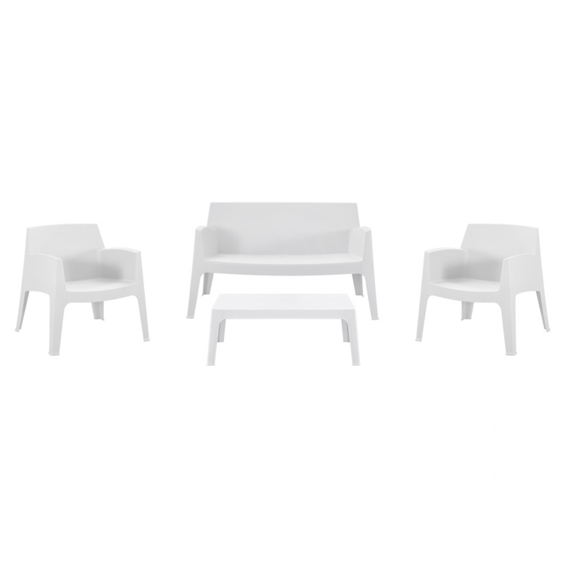 ΣΕΤ LOUNGE 4ΤΜΧ SLEEK HM21275.01 ΛΕΥΚΟ ΠΟΛΥΠΡΟΠΥΛΕΝΙΟ