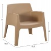 ΣΕΤ LOUNGE 4ΤΜΧ SLEEK HM21275.03 ΚΑΠΟΥΤΣΙΝΟ ΠΟΛΥΠΡΟΠΥΛΕΝΙΟ