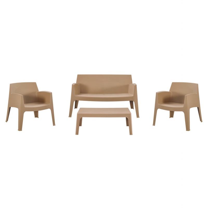 ΣΕΤ LOUNGE 4ΤΜΧ SLEEK HM21275.03 ΚΑΠΟΥΤΣΙΝΟ ΠΟΛΥΠΡΟΠΥΛΕΝΙΟ