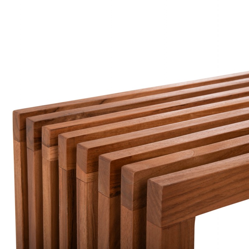 ΚΟΝΣΟΛΑ TV NYA HM9831 ΜΑΣΙΦ ΞΥΛΟ TEAK ΣΕ ΦΥΣΙΚΟ ΧΡΩΜΑ 130x29,5x46Υ εκ.