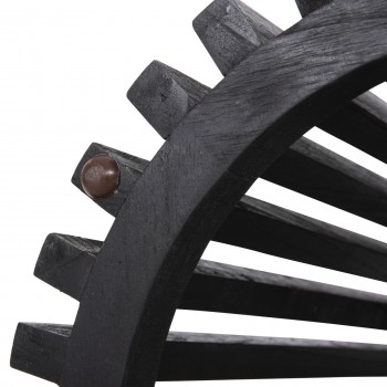 ΒΑΣΗ ΤΡΑΠΕΖΙΟΥ ΕΣΩΤ.ΧΩΡΟΥ ΣΤΡΟΓΓΥΛΗ FRANTZ HM9459.12 MINDI ΞΥΛΟ ΣΕ ΜΑΥΡΟ ΧΡΩΜΑ Φ60x74Yεκ.