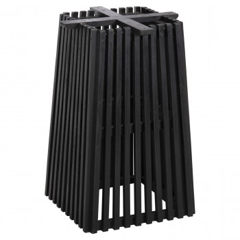 ΒΑΣΗ ΤΡΑΠΕΖΙΟΥ ΕΣΩΤ.ΧΩΡΟΥ ΤΕΤΡΑΓΩΝΗ FRANTZ HM9460.12 ΞΥΛΟ MINDI ΣΕ ΜΑΥΡΟ 60x60x73Y εκ.