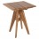 ΤΡΑΠΕΖΙ ΤΕΤΡΑΓΩΝΟ LEO HM9860.11 ΜΑΣΙΦ ΞΥΛΟ ΤΕΑΚ 60x60x75Υεκ.
