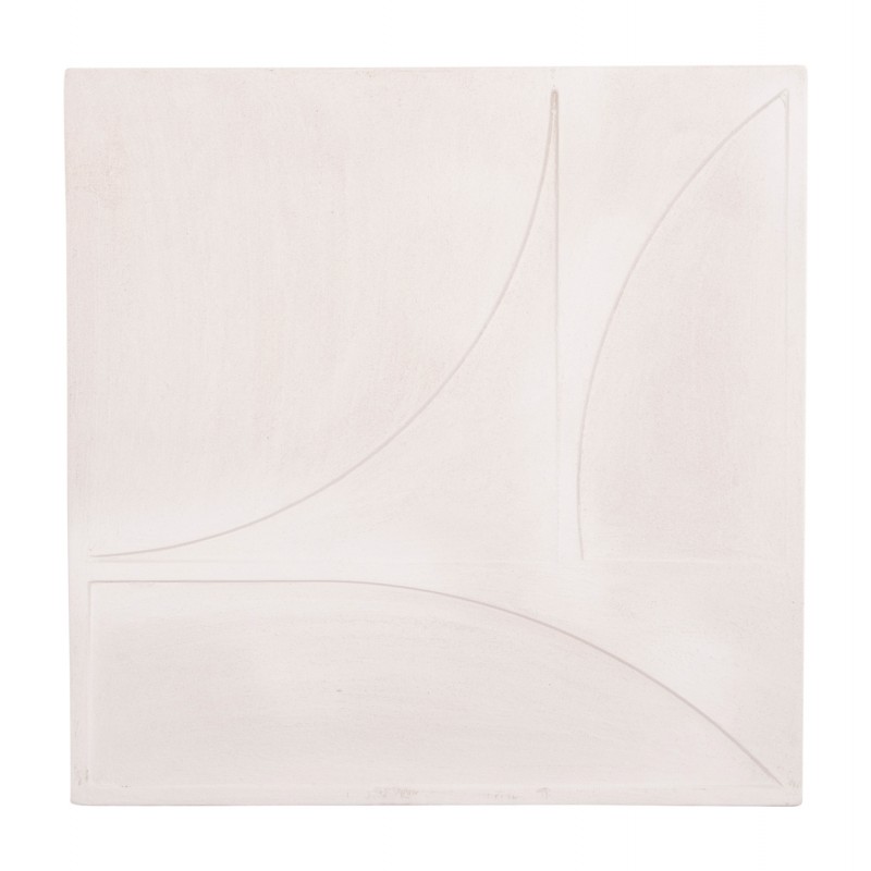 ΠΙΝΑΚΑΣ ΤΕΤΡΑΓΩΝΟΣ ΣΕΙΡΑ SANTORINI HM4507 MDF ΣΕ ΥΠΟΛΕΥΚΟ ΧΡΩΜΑ 80x4(πάχος)x80Υεκ.