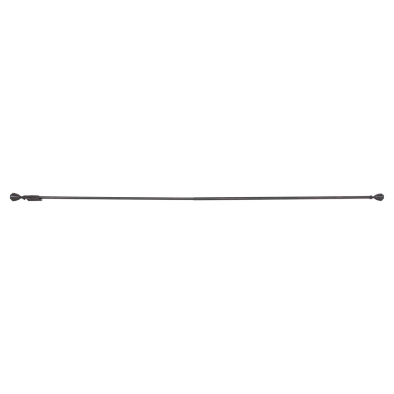 ΚΟΥΡΤΙΝΟΞΥΛΟ 110-210cm HM11280.03 ΜΕΤΑΛΛΙΚΟ ΠΤΥΣ/ΝΟ ΜΑΥΡΟ ΚΟΚΚΙΝΟ ΚΩΝΟΣ Ε-0316