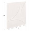 ΠΙΝΑΚΑΣ ΤΕΤΡΑΓΩΝΟΣ ΣΕΙΡΑ SANTORINI HM4508 MDF ΣΕ ΥΠΟΛΕΥΚΟ ΧΡΩΜΑ 80x4(πάχος)x80Υεκ.