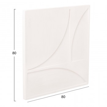 ΠΙΝΑΚΑΣ ΤΕΤΡΑΓΩΝΟΣ ΣΕΙΡΑ SANTORINI HM4508 MDF ΣΕ ΥΠΟΛΕΥΚΟ ΧΡΩΜΑ 80x4(πάχος)x80Υεκ.