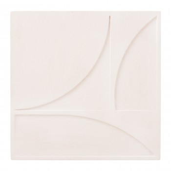 ΠΙΝΑΚΑΣ ΤΕΤΡΑΓΩΝΟΣ ΣΕΙΡΑ SANTORINI HM4508 MDF ΣΕ ΥΠΟΛΕΥΚΟ ΧΡΩΜΑ 80x4(πάχος)x80Υεκ.