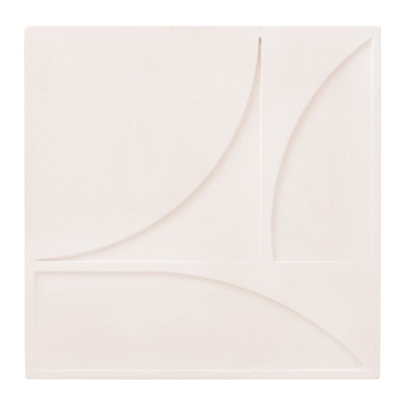 ΠΙΝΑΚΑΣ ΤΕΤΡΑΓΩΝΟΣ ΣΕΙΡΑ SANTORINI HM4508 MDF ΣΕ ΥΠΟΛΕΥΚΟ ΧΡΩΜΑ 80x4(πάχος)x80Υεκ.