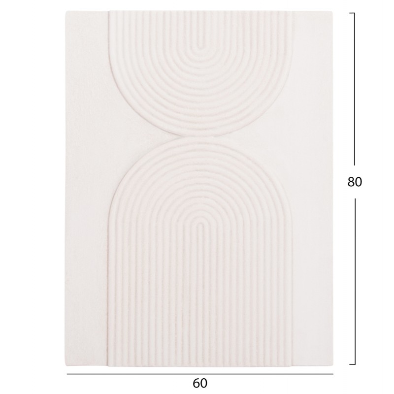 ΠΙΝΑΚΑΣ ΟΡΘΟΓΩΝΙΟΣ ΣΕΙΡΑ SANTORINI HM4523 MDF ΣΕ ΥΠΟΛΕΥΚΟ ΧΡΩΜΑ 60x4(πάχος)x80Υεκ.