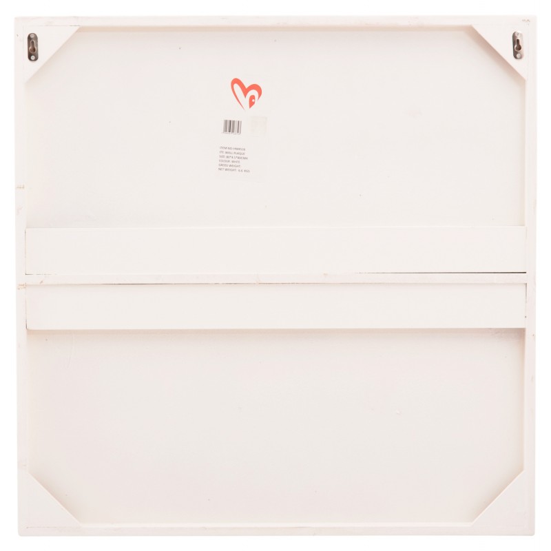 ΠΙΝΑΚΑΣ ΤΕΤΡΑΓΩΝΟΣ ΣΕΙΡΑ SANTORINI HM4516 MDF ΣΕ ΥΠΟΛΕΥΚΟ ΧΡΩΜΑ 80x4,5(πάχος)x80Υεκ.