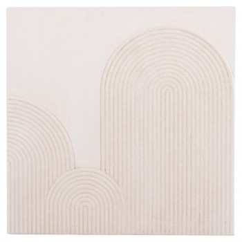 ΠΙΝΑΚΑΣ ΤΕΤΡΑΓΩΝΟΣ ΣΕΙΡΑ SANTORINI HM4517 MDF ΣΕ ΥΠΟΛΕΥΚΟ ΧΡΩΜΑ 80x4,5(πάχος)x80Υεκ.