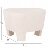 ΤΡΑΠΕΖΙ ΣΑΛΟΝΙΟΥ ΣΕΙΡΑ SANTORINI HM18053 MDF ΣΕ ΥΠΟΛΕΥΚΟ ΧΡΩΜΑ 54x61x40,5Υεκ.