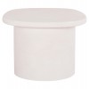 ΤΡΑΠΕΖΙ ΣΑΛΟΝΙΟΥ ΟΒΑΛ ΣΕΙΡΑ SANTORINI HM18054 MDF ΣΕ ΥΠΟΛΕΥΚΟ ΧΡΩΜΑ 54x54,5x40Υεκ