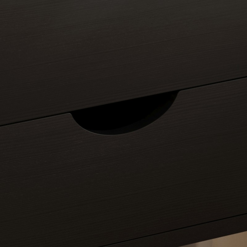 ΚΟΜΟΔΙΝΟ DINKL HM2472.02 ΜΕΛΑΜΙΝΗ-2 ΣΥΡΤΑΡΙΑ-WENGE 29,5x29,5x45Υεκ