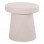 ΤΡΑΠΕΖΙ ΣΑΛΟΝΙΟΥ ΣΤΡΟΓΓΥΛΟ ΣΕΙΡΑ SANTORINI HM18052 MDF ΣΕ ΥΠΟΛΕΥΚΟ ΧΡΩΜΑ Φ48x49Υεκ.