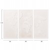 ΠΙΝΑΚΑΣ 3-ΠΤΥΧΟΣ WORLD MAP SANTORINI HM4504 MDF ΣΕ ΥΠΟΛΕΥΚΟ ΧΡΩΜΑ 180x4(πάχος)x120Υεκ.
