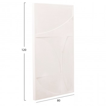 ΠΙΝΑΚΑΣ ΣΕΙΡΑ SANTORINI HM4506 MDF ΣΕ ΥΠΟΛΕΥΚΟ ΧΡΩΜΑ 80x4(πάχος)x120Υεκ.