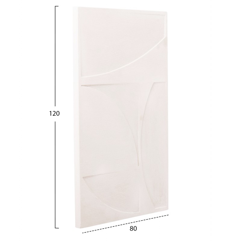 ΠΙΝΑΚΑΣ ΣΕΙΡΑ SANTORINI HM4506 MDF ΣΕ ΥΠΟΛΕΥΚΟ ΧΡΩΜΑ 80x4(πάχος)x120Υεκ.