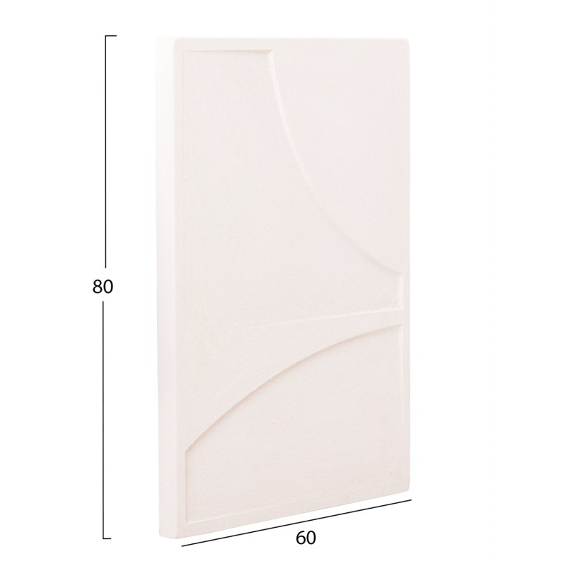 ΠΙΝΑΚΑΣ ΟΡΘΟΓΩΝΙΟΣ ΣΕΙΡΑ SANTORINI HM4509 MDF ΥΠΟΛΕΥΚΟ ΧΡΩΜΑ 60x4(πάχος)x80Υεκ.