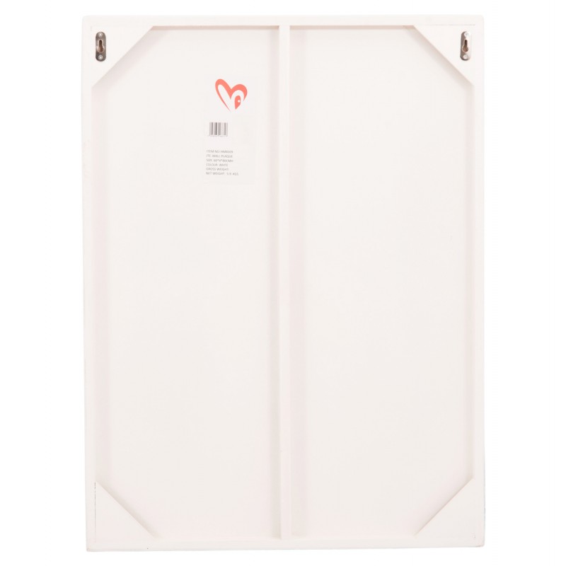 ΠΙΝΑΚΑΣ ΟΡΘΟΓΩΝΙΟΣ ΣΕΙΡΑ SANTORINI HM4509 MDF ΥΠΟΛΕΥΚΟ ΧΡΩΜΑ 60x4(πάχος)x80Υεκ.