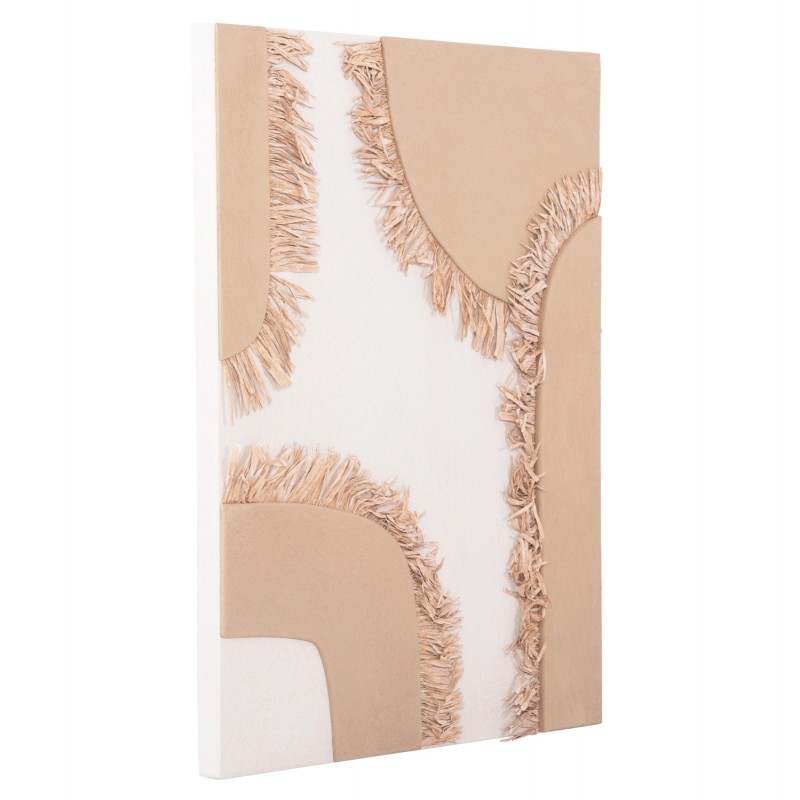 ΠΙΝΑΚΑΣ ΟΡΘΟΓΩΝΙΟΣ ΣΕΙΡΑ SANTORINI HM4533 MDF ΥΠΟΛΕΥΚΟ-ΚΑΦΕ-ΚΡΟΣΙΑ ΜΠΕΖ 60x4,5(πάχος)x80Υεκ