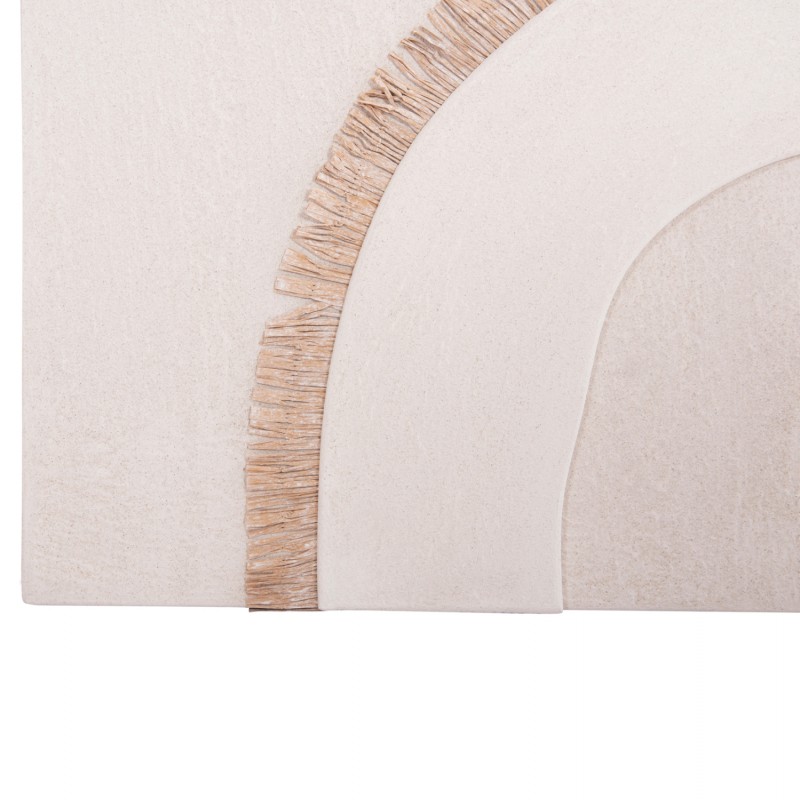 ΠΙΝΑΚΑΣ ΟΡΘΟΓΩΝΙΟΣ ΣΕΙΡΑ SANTORINI HM4534 MDF ΥΠΟΛΕΥΚΟ ΧΡΩΜΑ-ΔΙΑΚΟΣΜΗΣΗ ΜΠΕΖ 48x4,5(πάχος)x60Υεκ.